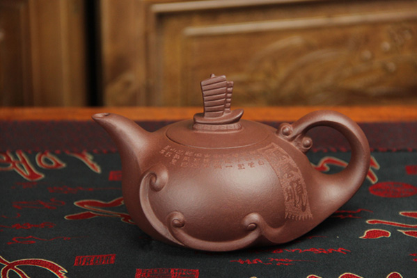 汉典紫砂茶壶 - 一帆风顺
