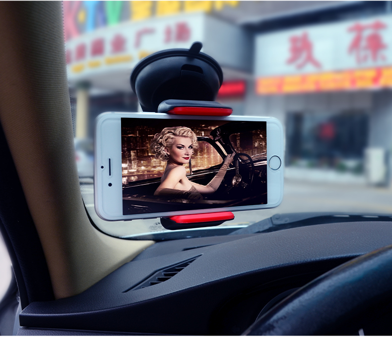 乐益车载手机支架苹果三星通用性汽车仪表台挡风玻璃吸盘式手机支架