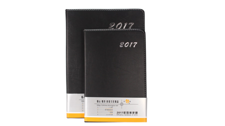 2017款黑色PU精装笔记本16k