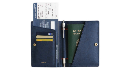 H-009B-1(PU带扣)护照包