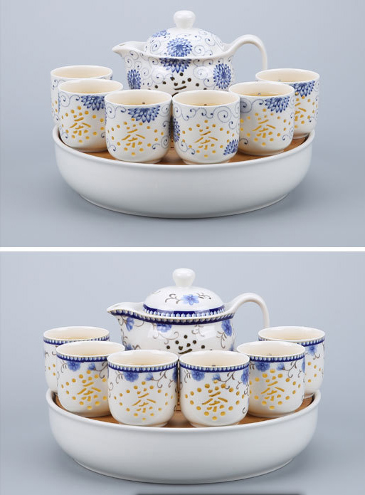  8头玲珑茶具、陶瓷茶具