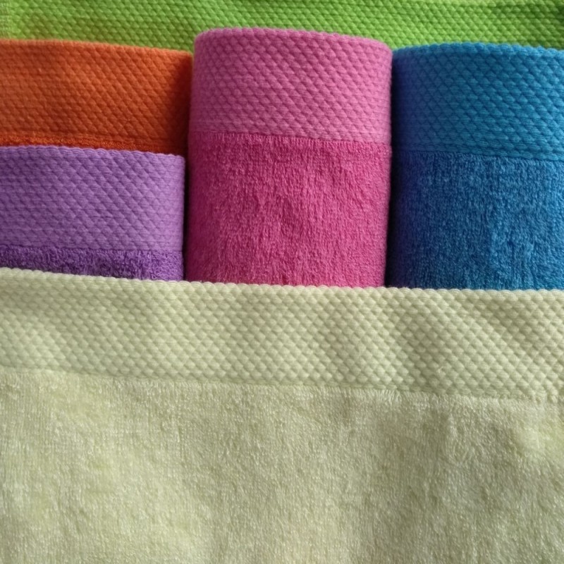 彩虹系列竹纤维单条提缎中毛巾