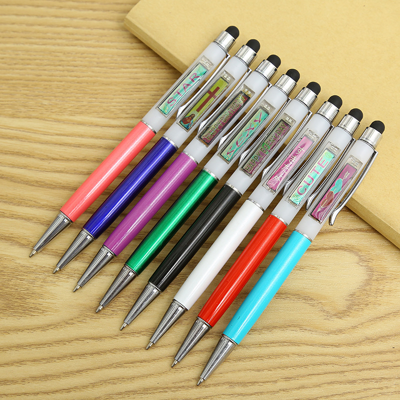 创意太阳能写字笔 水晶金属圆珠笔